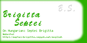 brigitta septei business card